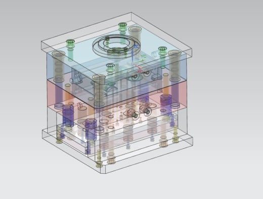 仪表盘上盖的注塑模具设计-注射模含NX三维及13张CAD图缩略图