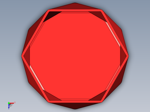 三角边花瓶俯视缩略图