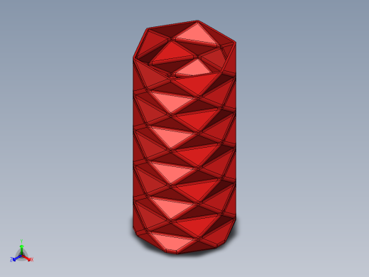 三角边花瓶正等轴测缩略图