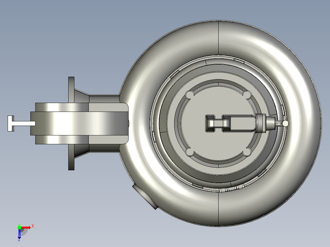 立式潜水排污泵俯视图