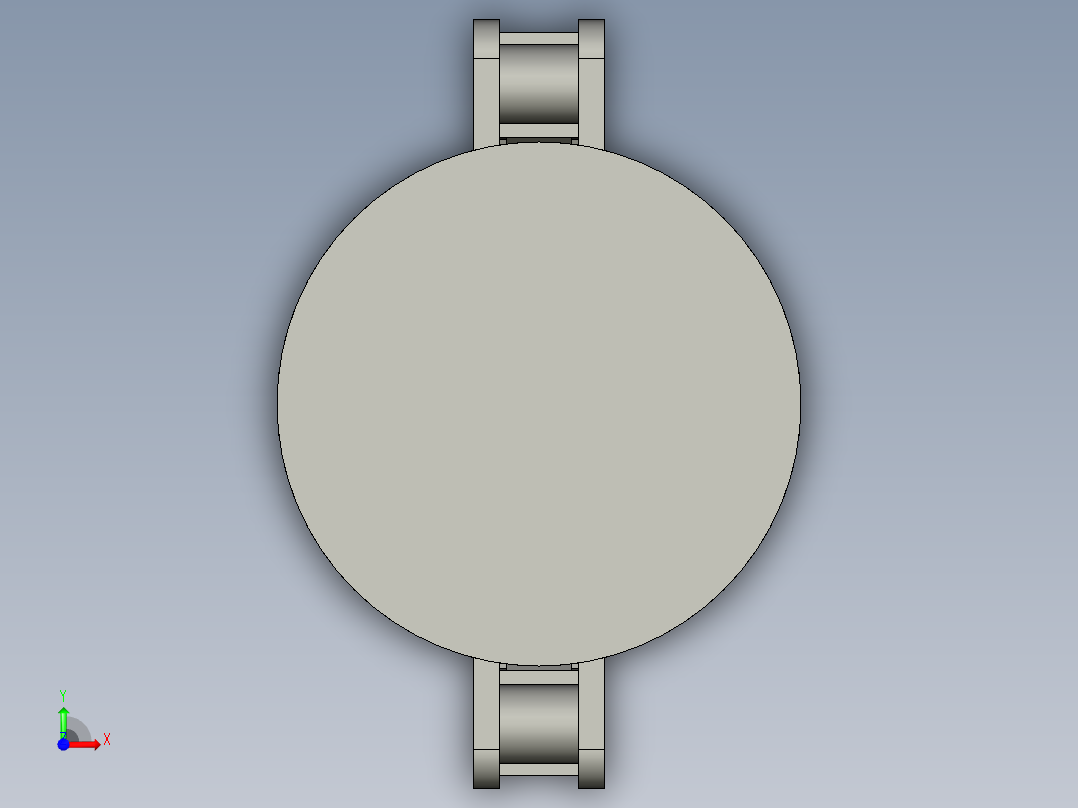 2爪伺服夹爪模组前视图