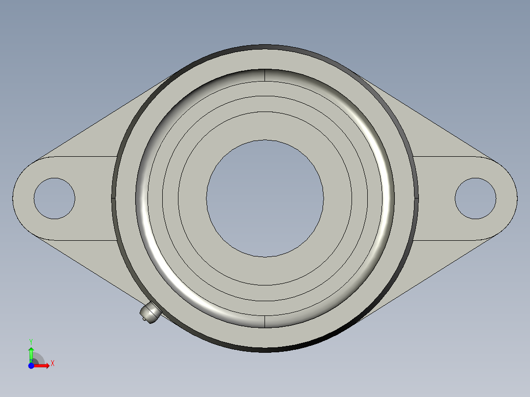GBT7810-2017带菱形座轴承(UELFLU)UELFLU208前视图