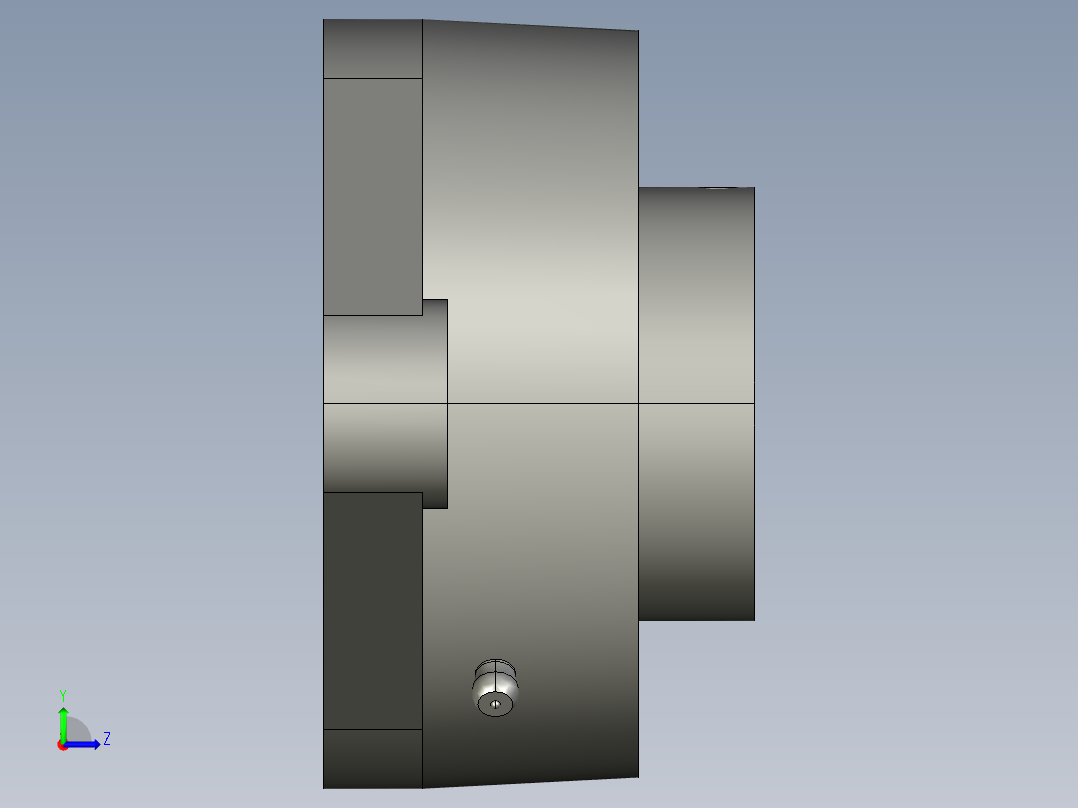 GBT7810-2017带菱形座轴承(UELFLU)UELFLU208左视图