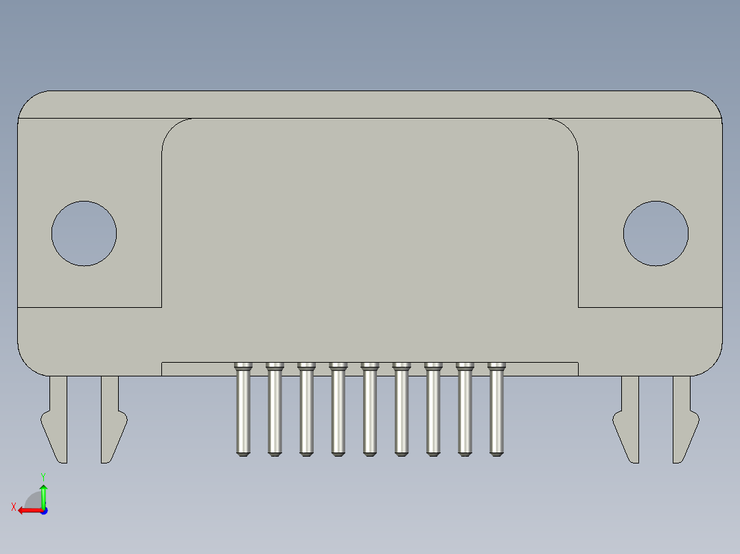 ++HQ-FBTQF-FJZZ-01五点改装磁片N0101威0102D-SUB(M)stp后视图