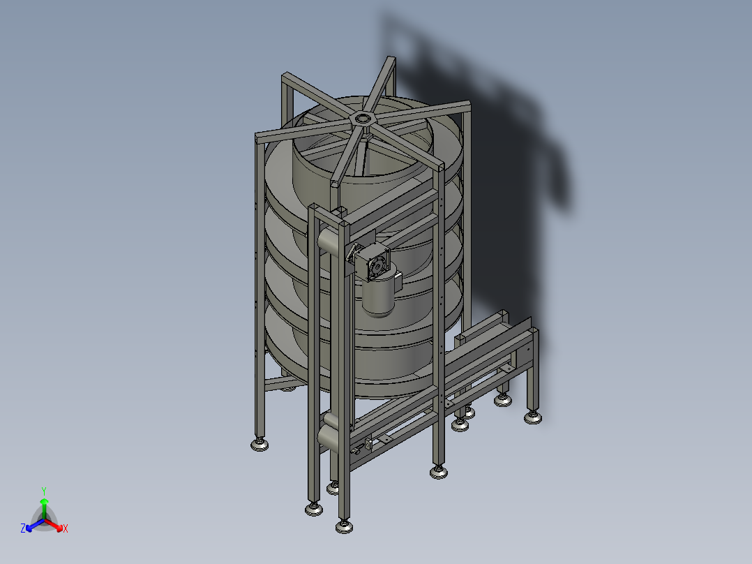 螺旋冻结机的传输装置