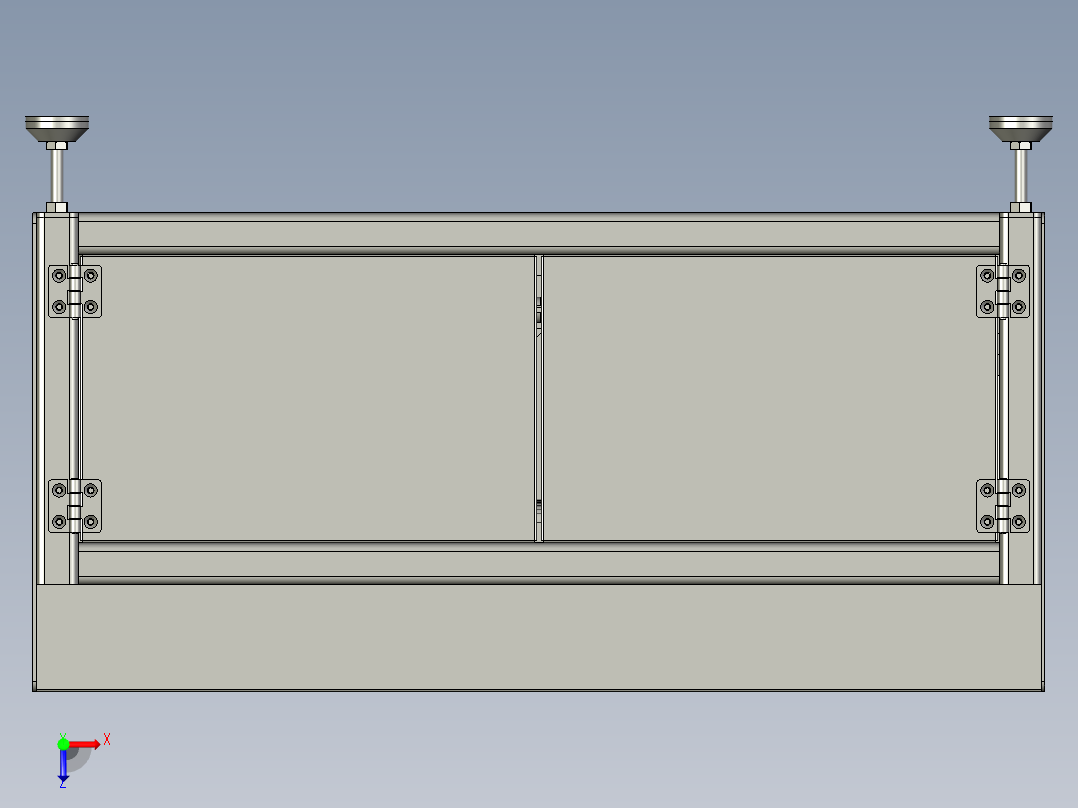 多层输送及顶升移载装置俯视图