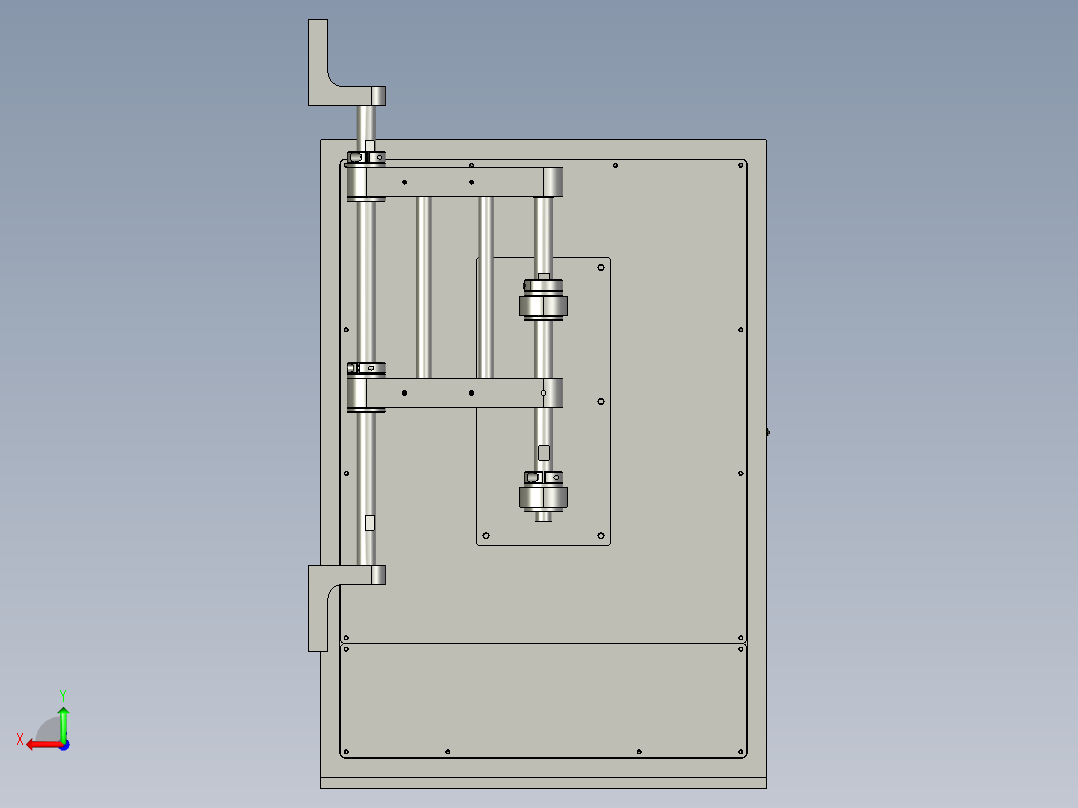 触屏和显示器控制盒19寸后视图
