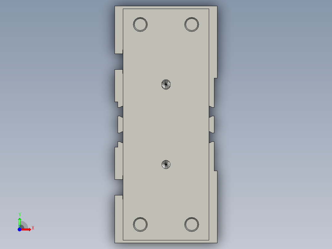 MGPM20-100Z带导杆气缸前视图