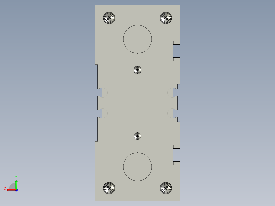 MGPM20-100Z带导杆气缸后视图
