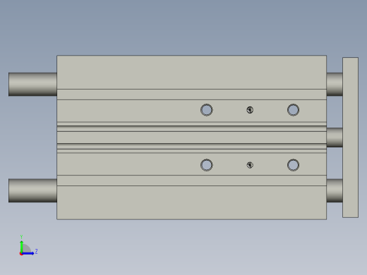 MGPM20-100Z带导杆气缸左视缩略图