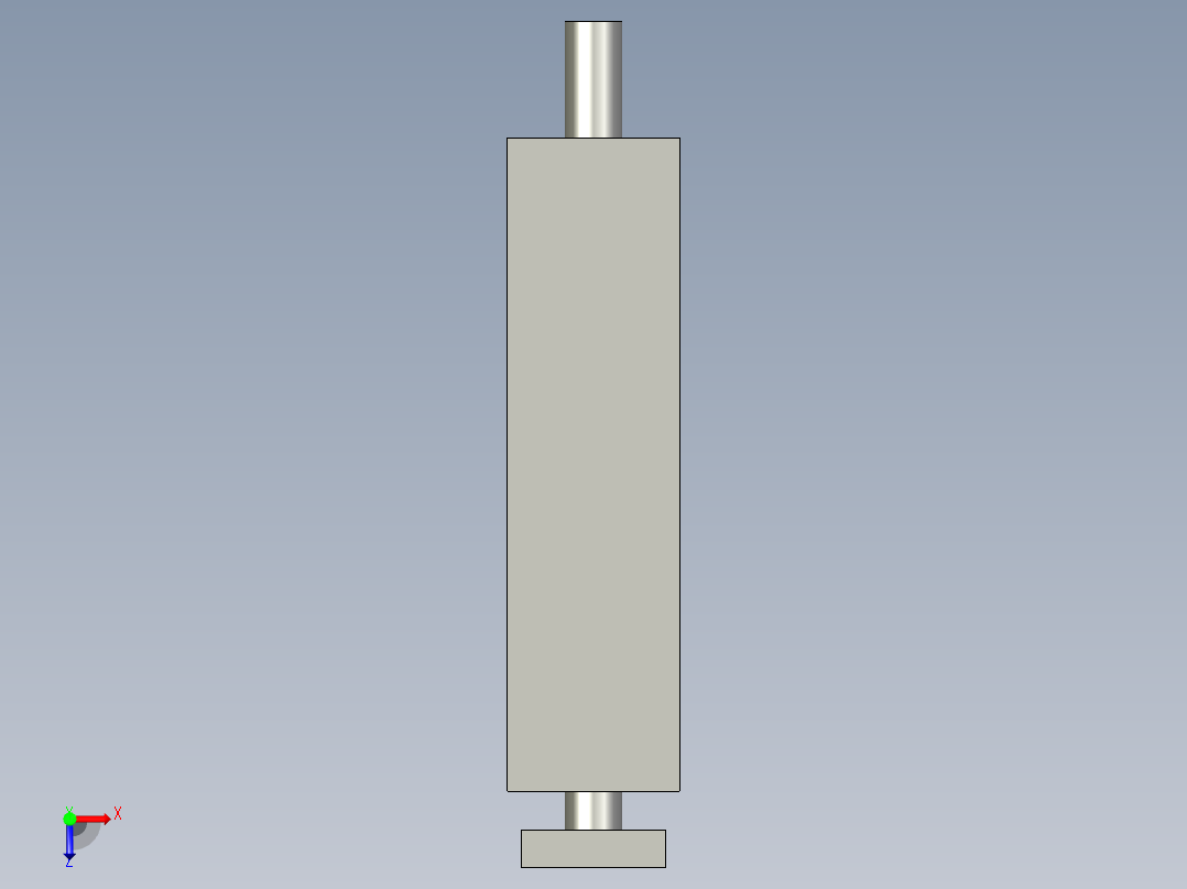 MGPM20-100Z带导杆气缸俯视图