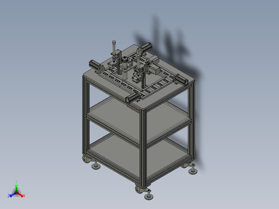 膜片点胶装置主视图