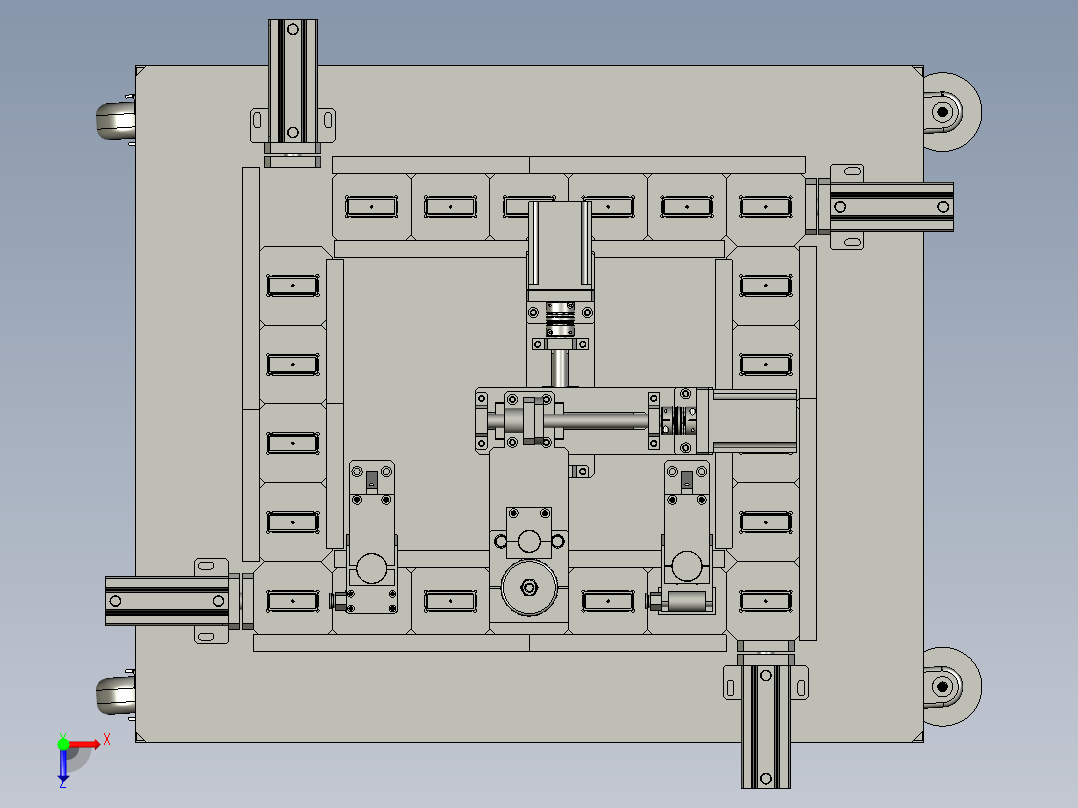 膜片点胶装置俯视图