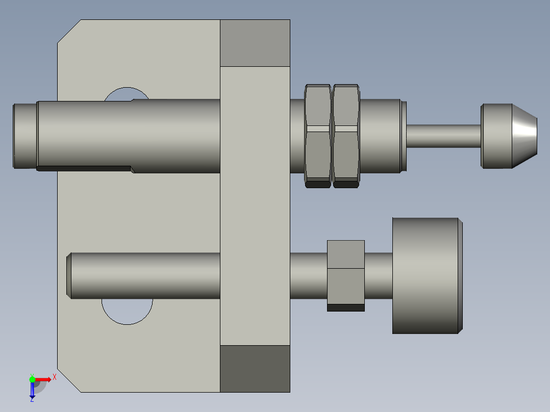 滑动限位装配体4俯视图
