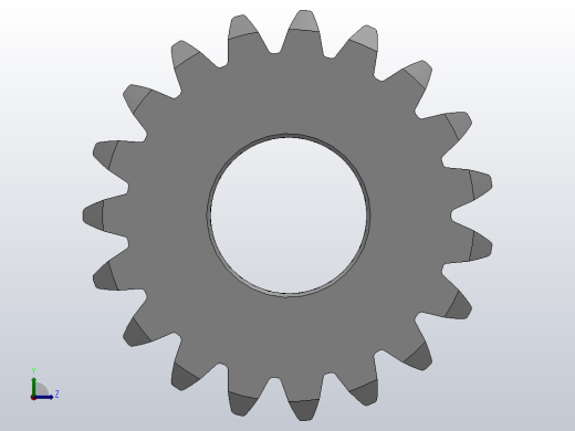 凸缘型模数1直齿轮压力角20°_GSCDC-1-19-10-dc8-A左视缩略图