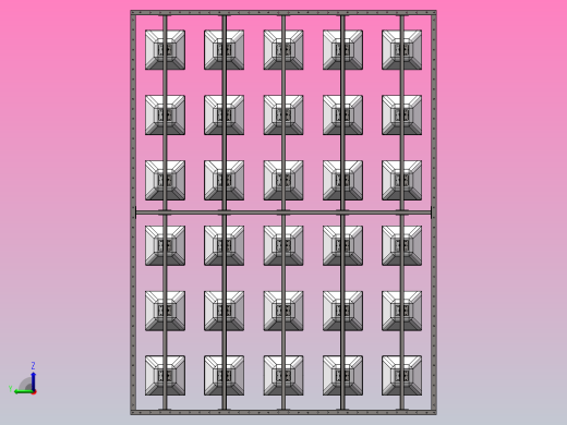 金属外壳矩阵式消声器前视缩略图