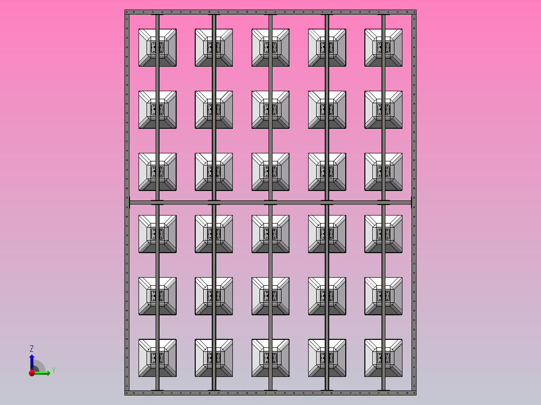 金属外壳矩阵式消声器后视图