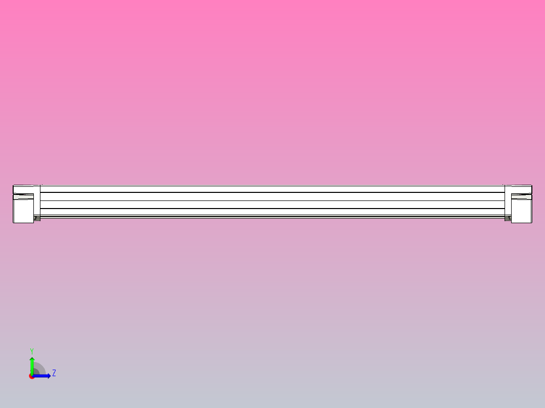 LED照明灯ZHE01-380左视图