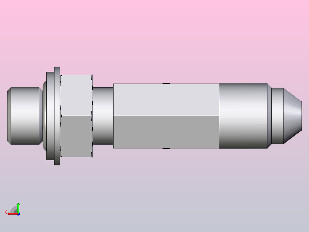 EO硬管接头外螺纹螺柱跑步T恤4R4OMXS后视图