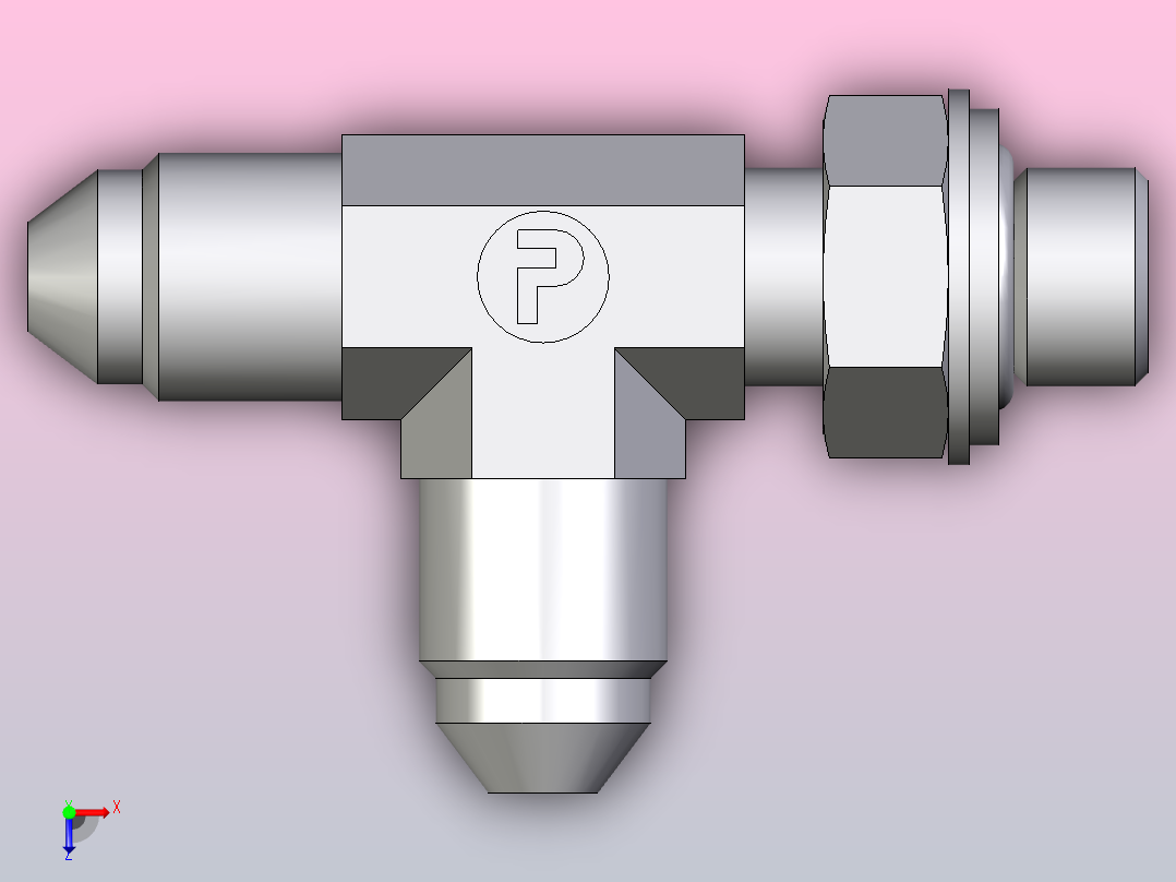 EO硬管接头外螺纹螺柱跑步T恤4R4OMXS俯视图
