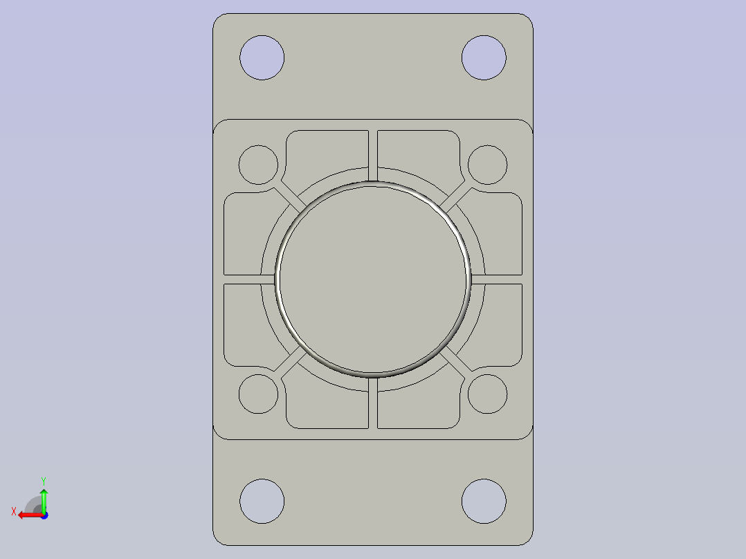 标准型CTSI系列气缸CTSI-50Bx150-H-FA后视图
