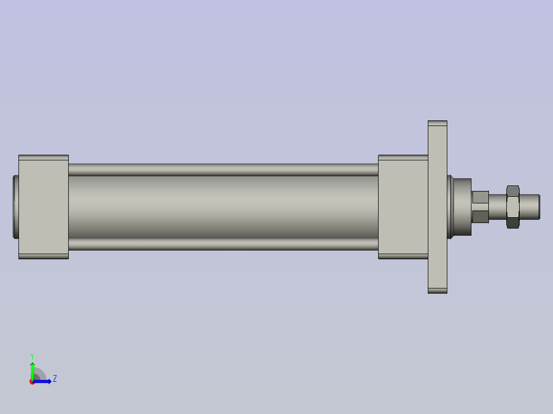 标准型CTSI系列气缸CTSI-50Bx150-H-FA左视图