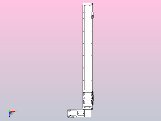 机器人皮带驱动直线轴TPA-GCB-80-P60-L650-DR-M20-N3俯视缩略图