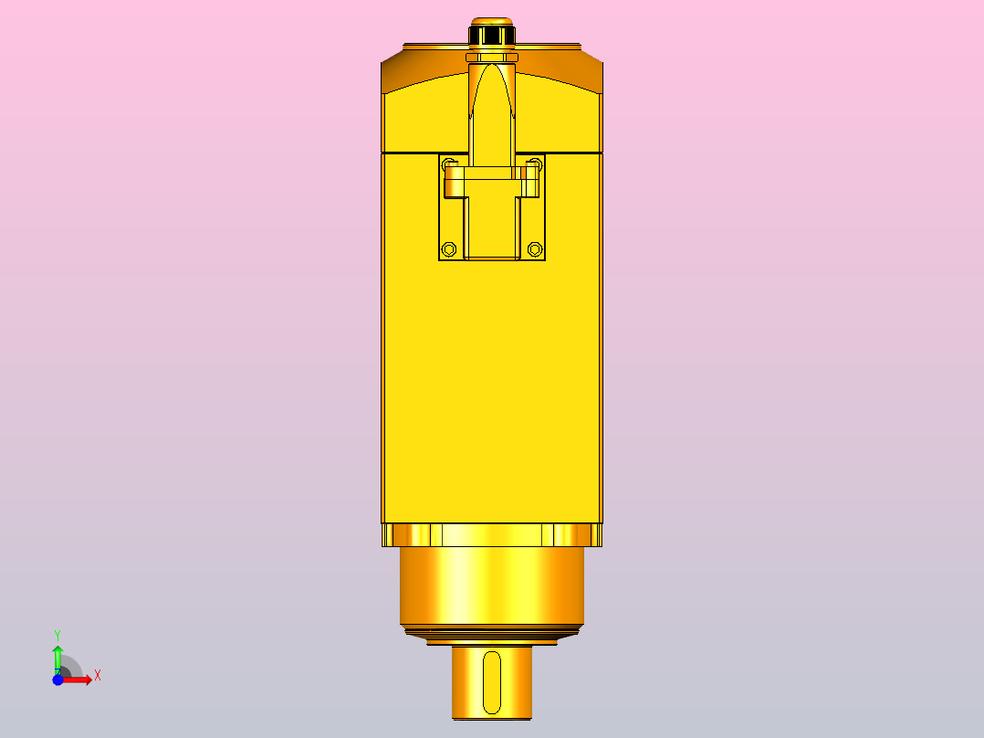 5360A-SF36X35亚克力主轴系列手动换刀电主轴[SFM5360A-09-2.2KW-SF36×35]前视图