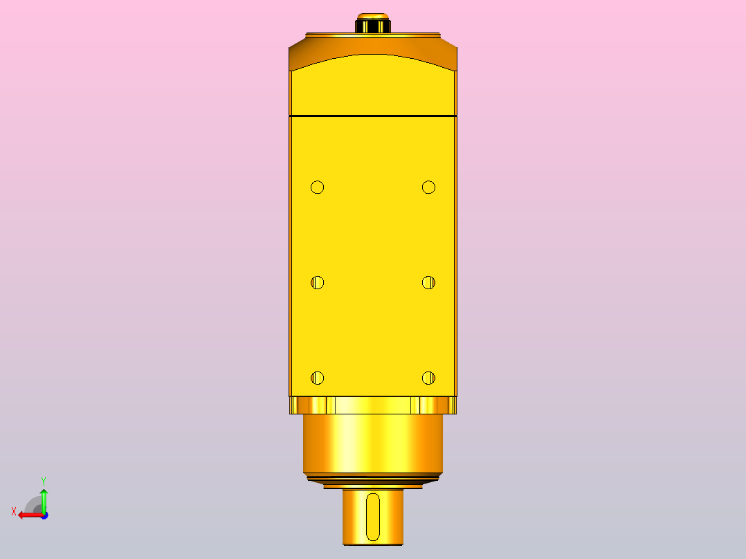 5360A-SF36X35亚克力主轴系列手动换刀电主轴[SFM5360A-09-2.2KW-SF36×35]后视图