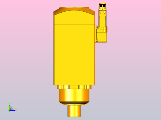 5360A-SF36X35亚克力主轴系列手动换刀电主轴[SFM5360A-09-2.2KW-SF36×35]左视缩略图