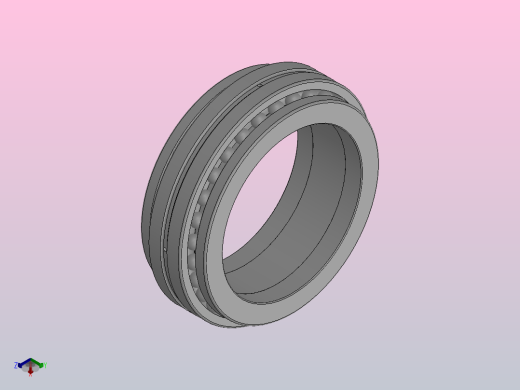 机床主轴用双向推力角接触球轴承_234936正等轴测缩略图