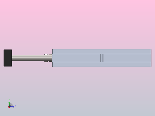铝合金TN型气压缸100x42x17左视缩略图