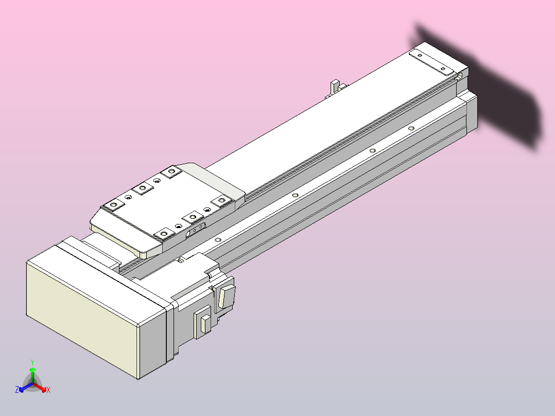 滚珠丝杠直线轴内置导轨TPA-GCR-80-1610C-L250-ML-M20-N3主视图