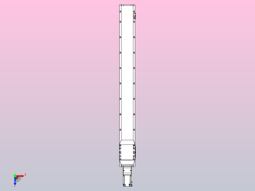 滚珠丝杠直线轴内置导轨TPA-GCR-150-2010C-L1300-M-M75-N3俯视缩略图