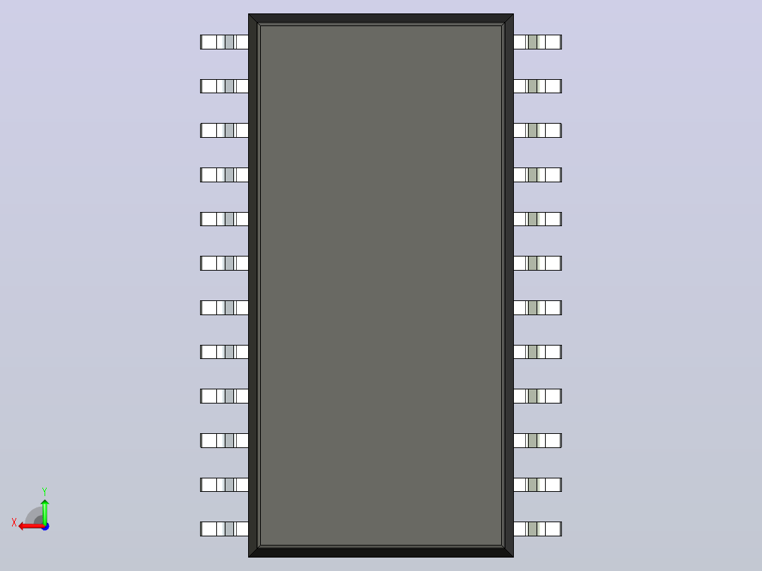 106x SOIC 封装（小外形集成电路）SOIC127P1030X265-24N后视图