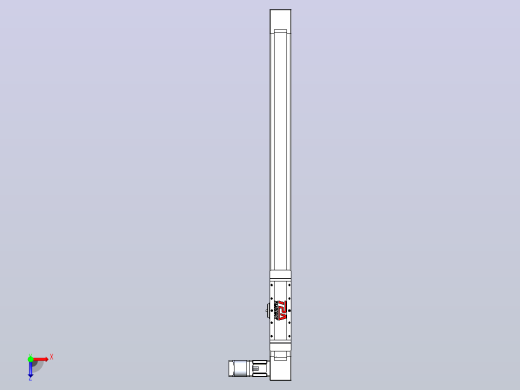 伺服电机集成皮带传动直线执行器TPA-OCB-80-140-L850-DL-J60-N3俯视缩略图