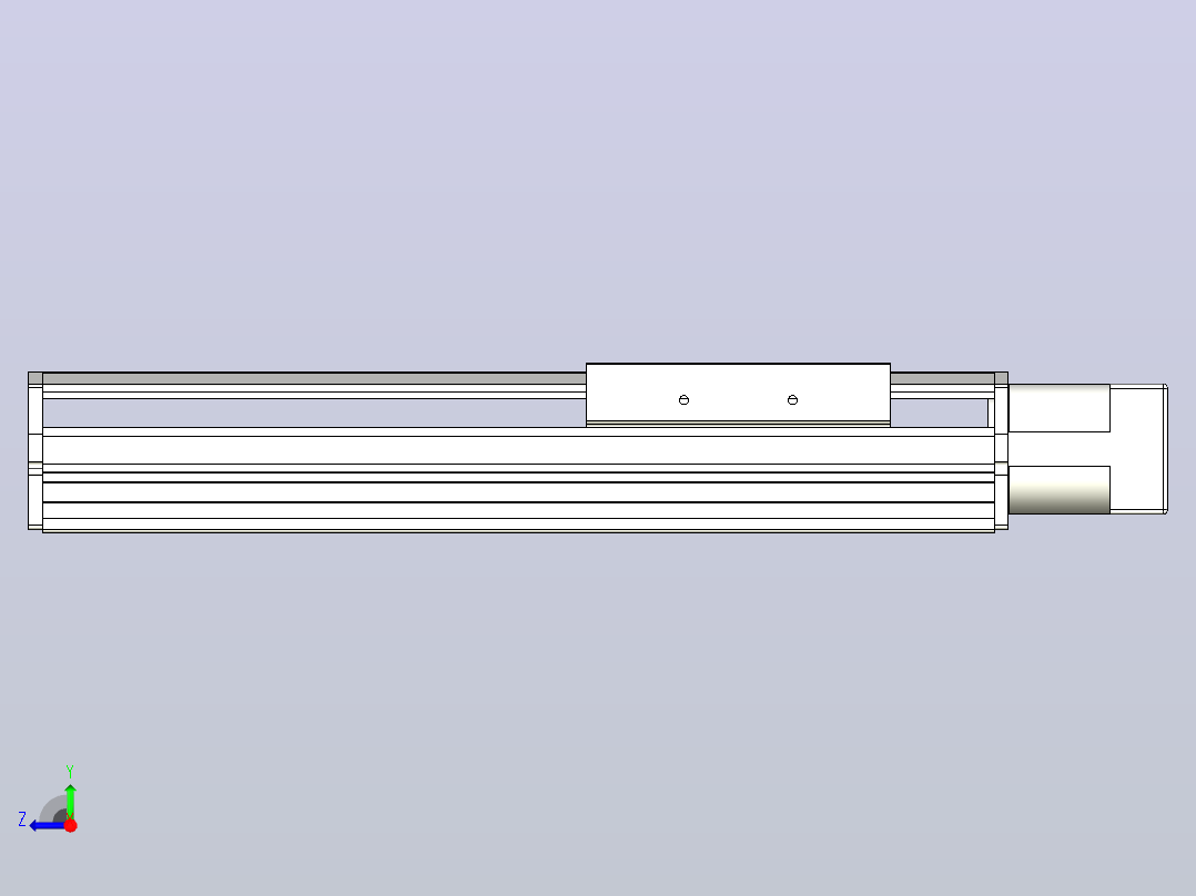MTH14标准螺杆滑台[MTH14-L#-200-BC-P20-C3]右视图