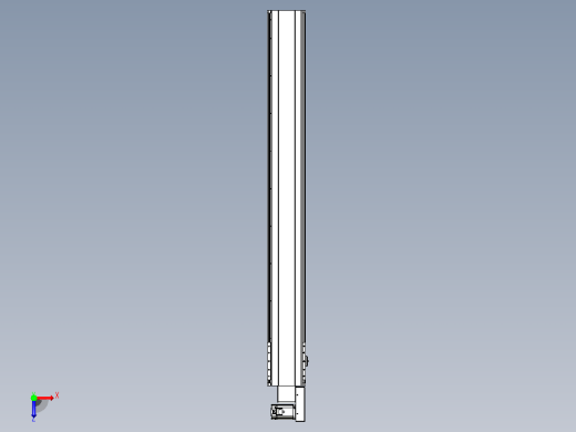 皮带直线轴半封闭可选导轨TPA-HNB-202D-140-L1650-MR-Y-P75-N3俯视缩略图