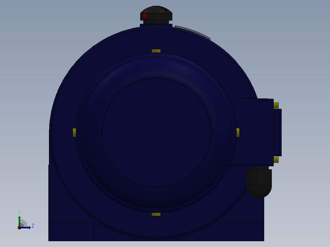 GH12-750W32型电机左视图