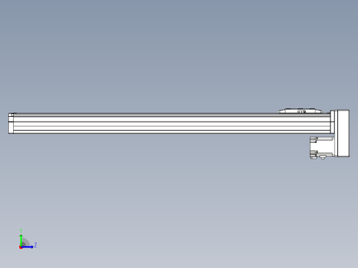 滚珠丝杠直线轴内置导轨TPA-GCR-80-1610C-L800-MP-M20-N3左视缩略图