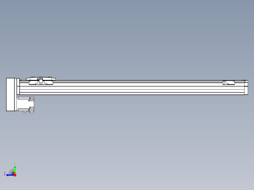 滚珠丝杠直线轴内置导轨TPA-GCR-80-1610C-L800-MP-M20-N3右视缩略图