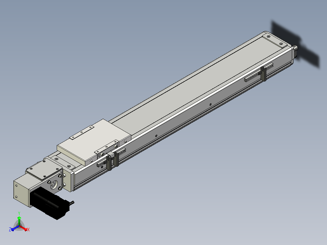 ECB10-550-L直线模组主视图