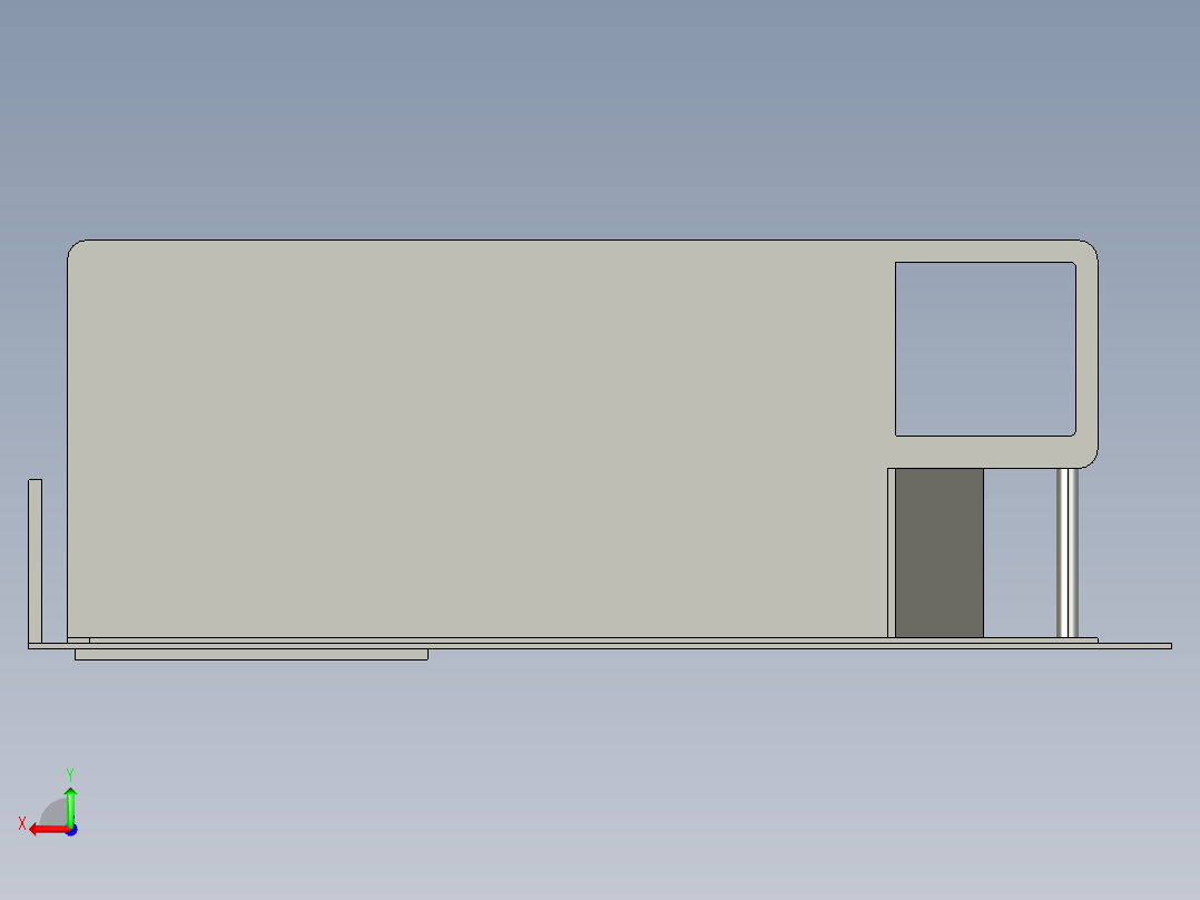 solidworks 现代房屋设计后视图