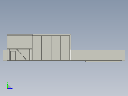 solidworks 现代房屋设计左视缩略图