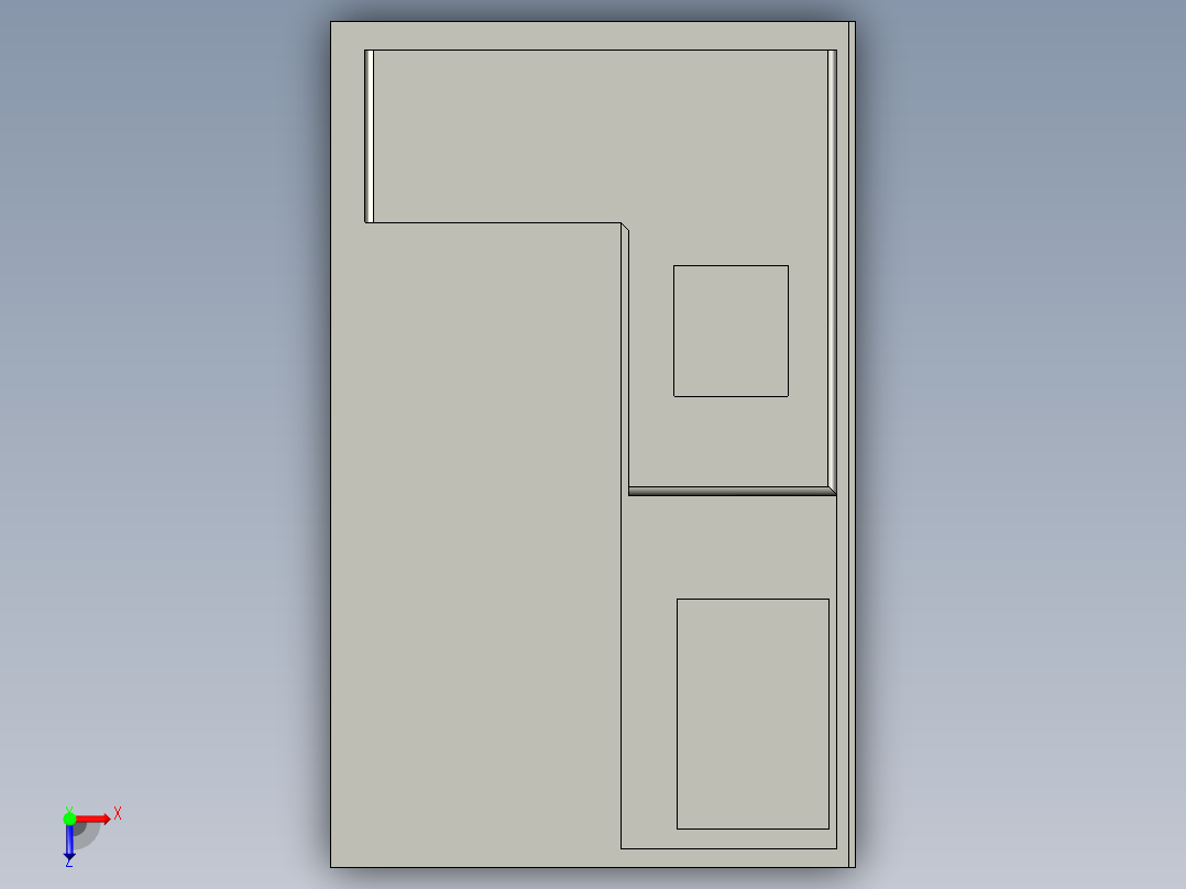 solidworks 现代房屋设计俯视图