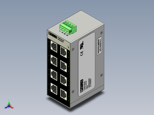 sfnb-5tx-2891929菲尼克斯接触式以太网交换机，8个TP RJ45端口.2正等轴测缩略图