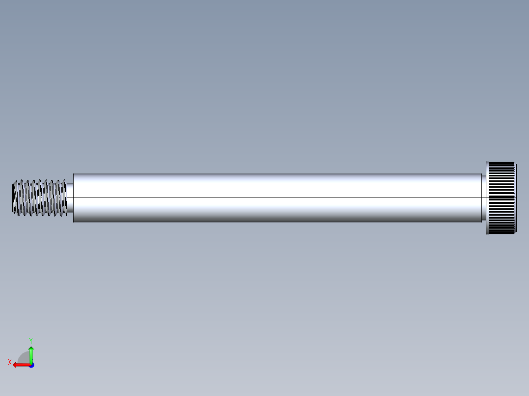 内六角螺螺栓-SB 0.375-16 x4.25后视图