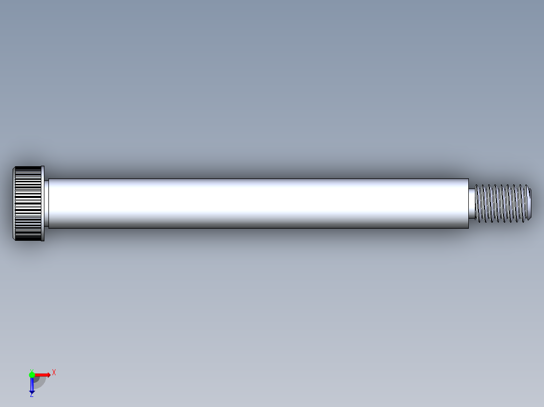 内六角螺螺栓-SB 0.375-16 x4.25俯视图