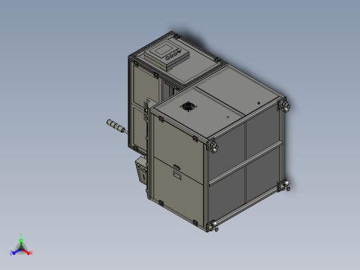 双Y轴吸气式锁螺丝机正等轴测缩略图