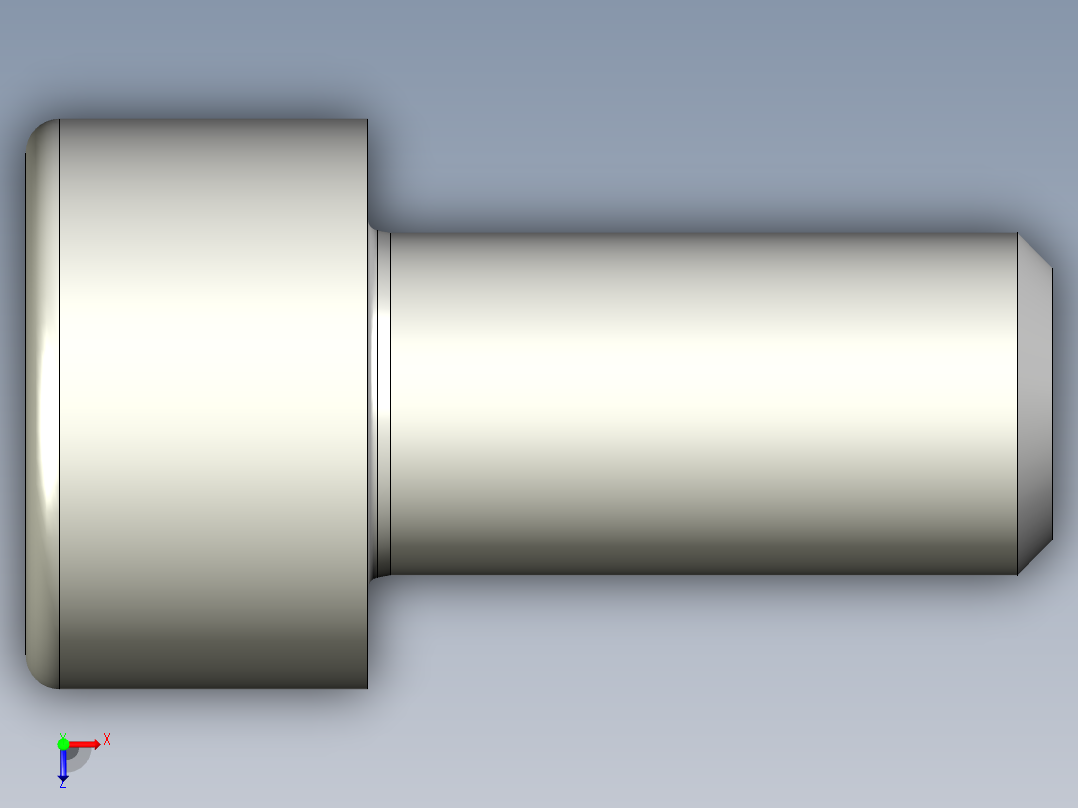 螺钉-DIN_912-M6x12.stp俯视图